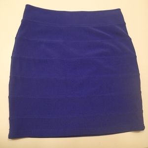 BLUE h&m mini pencil skirt
